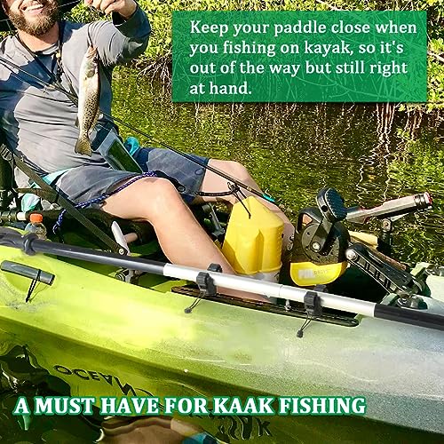 Kayak Paddle Holder Track Mount with Net & Pole Storage - Variation 2026