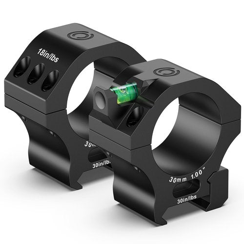 CVLIFE 30mm Scope Rings - Precision Medium Profile Scope Mount with Level Bubble for Picatinny Rails - 2 Pieces