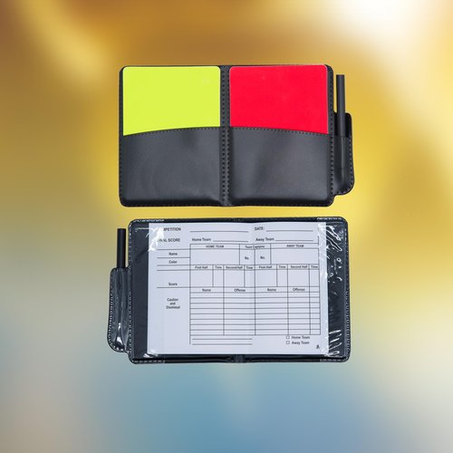 Soccer Referee-flags Football Yellow-red Cards-whistle - Ref Linesman Reffing Sideline Checkered Corner Equipment Set Kit Gear Packs (Color02)