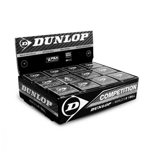 DUNLOP Competition - Single Yellow Dot Squash Ball