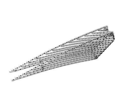 Square Twisted Frame Insert for 20" Lowrider Bike Frames, Chrome
