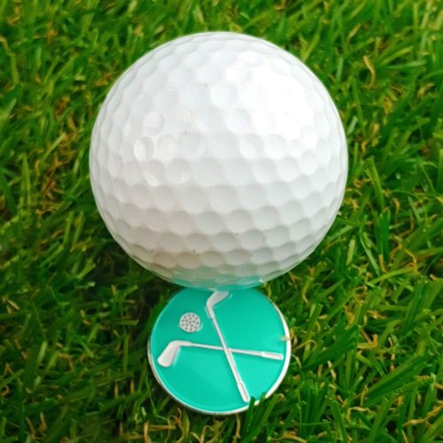 GOLTERS Golf Ball Markers with Hat Clips Value Sets for Men Women Golfer, Removable Attaches Easily to Golf Cap Premium Gifts (Golf Club)