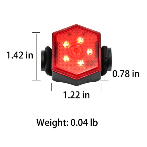 4 Pack Bike Tail Light Bicycle Rear Light USB-C Rechargeable LED Cycling Safety Flashlight with 4 Light Mode for Road Mountain Night Riding & Adults Men Women, Reflectors Accessories