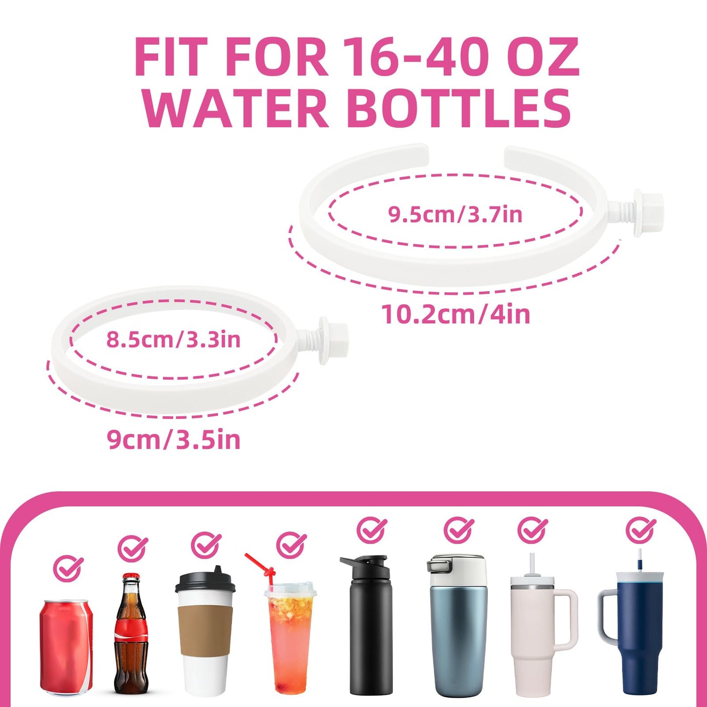 2 Pcs Cup Holder for Bogg Bag, 30oz and 40oz Water Bottle Accessories, Compatible with Bogg Bags and Simply Southern Totes