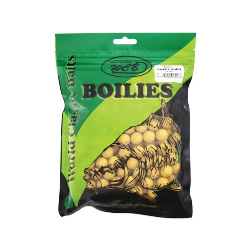 WCB Carp Baits High Protein Boilies 16 mm 1 lb Bag - Carp Fishing Bait - Ideal for Carp Fishing (Flavor: Sweet Corn)