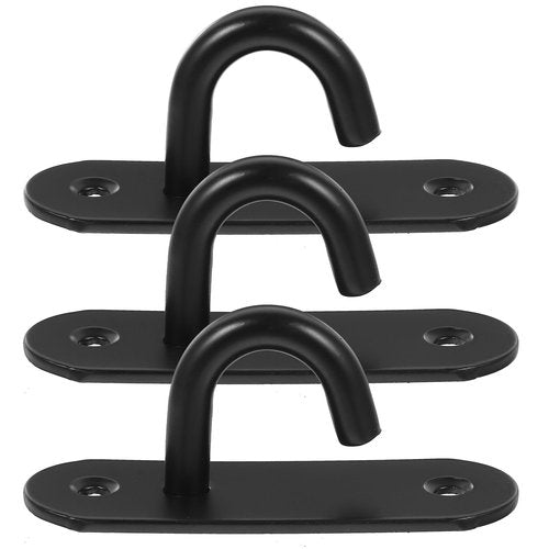 Happyyami Resistance Band Wall Anchor Kit 3pcs Ceiling Hooks Multi-Purpose Swing Hangers for Gym