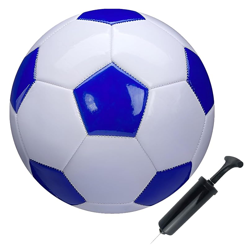 Soccer Ball Size 3 Classic PU Anti-Explosion, Indoor/Outdoor Training, Includes Pump
