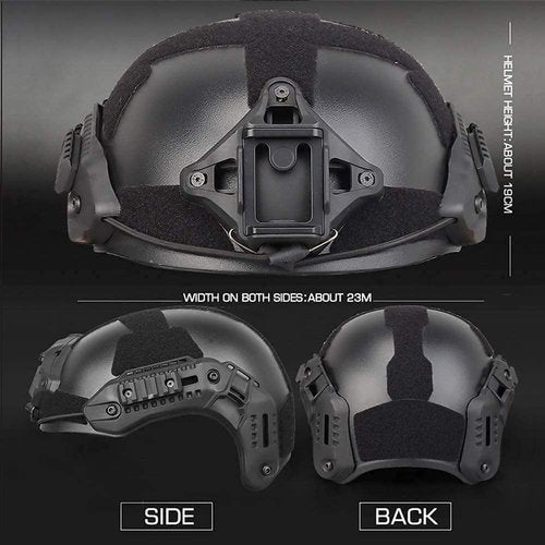 Tactical Fast Helmet with Detachable Anti-Fog Goggles and Breathable Mask, for Airsoft Paintball Hunting and Shooting CS Outdoor Sports