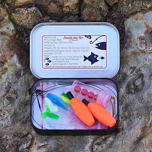TinTackle Pro ? Compact Survival Fishing Kit with Mini Finger Reel | Ultralight Emergency Fishing Gear for Camping, Hiking & Outdoor Survival