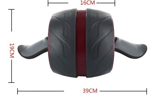 Perfect Fitness Ab Carver Pro Roller Wheel With Built In Spring Resistance, At Home Core Workout Equipment, Red