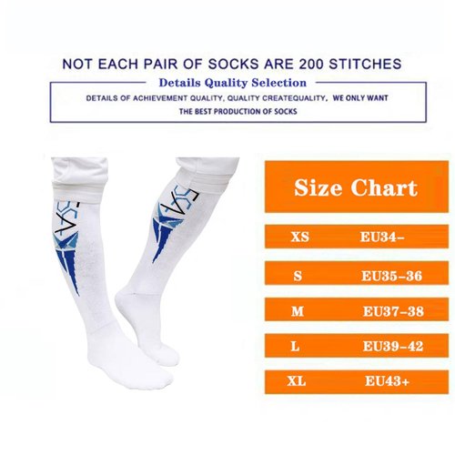 KJHY Fencing Socks Sport Stockings Professional Fencing Accessories for Enhanced Performance and Comfort(As shown,Small(35-36))