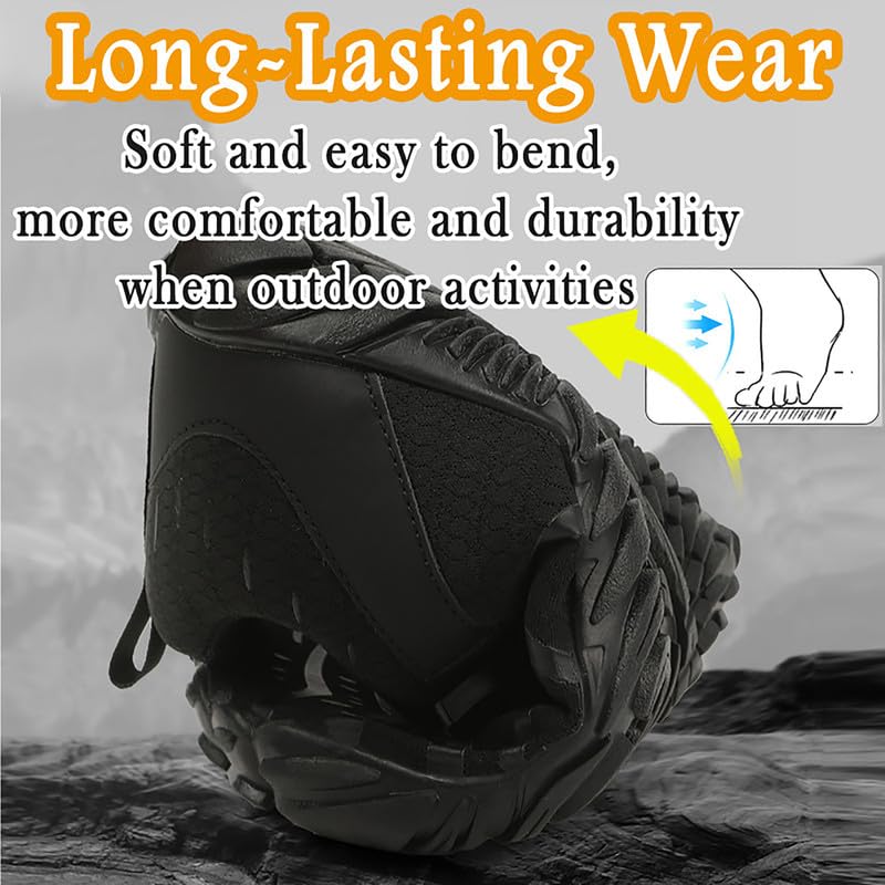 Minimalist Water Shoes for Men Women Wide Toe Box Zero Drop Cross-Trainer Hiking Workout - White, 9 Women / 8 Men
