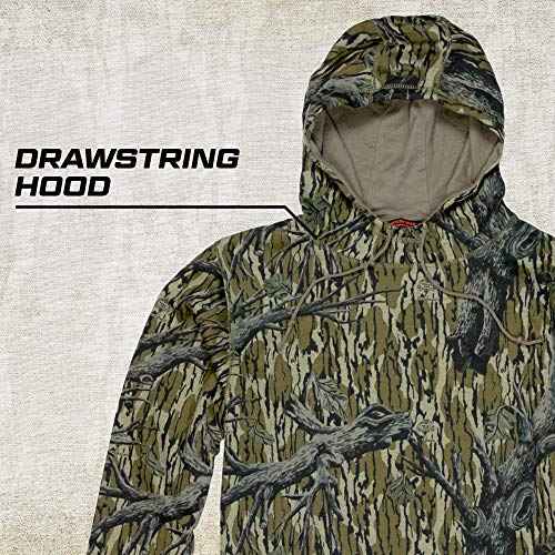 Mossy Oak Mens Camo Hunting Hoodie Vintage
