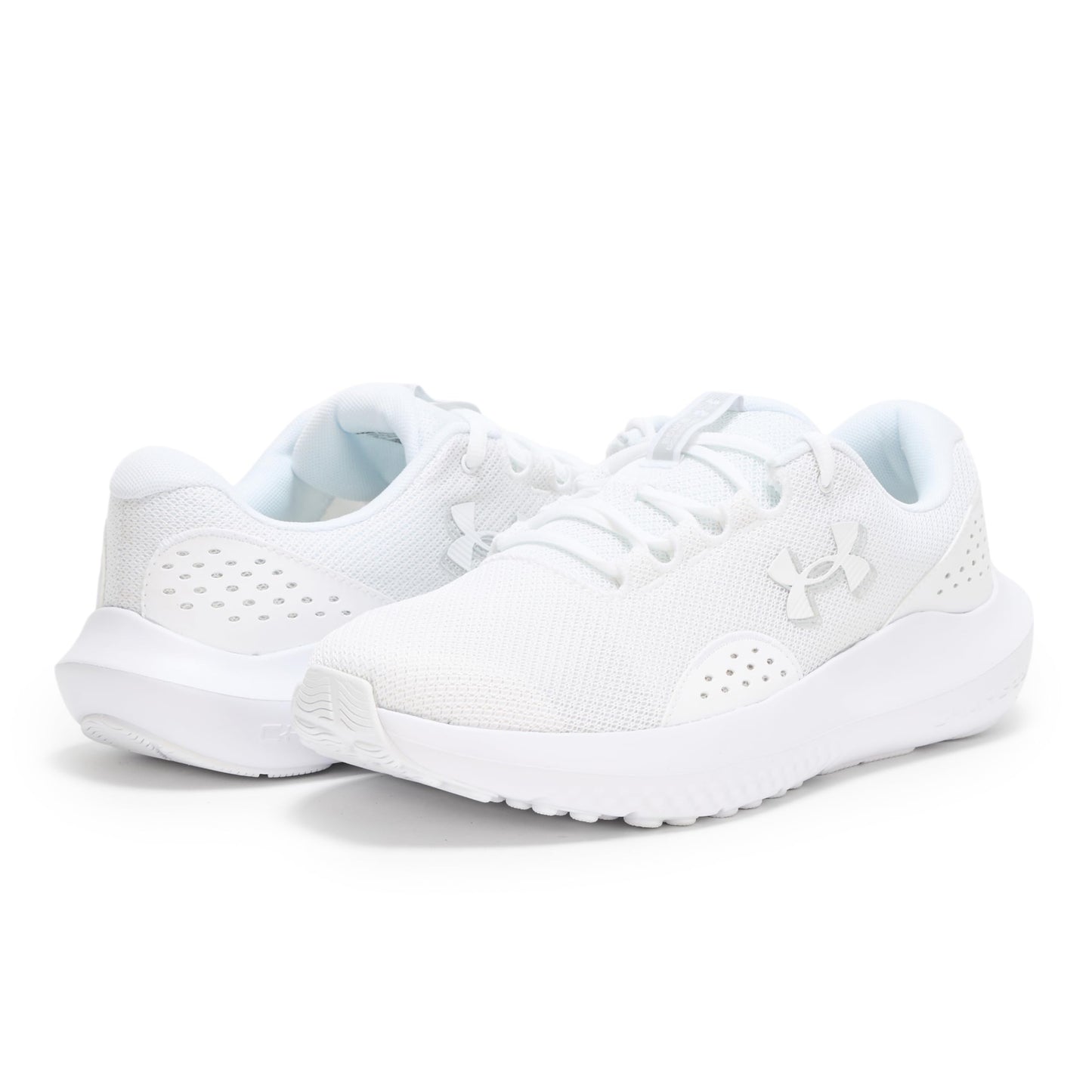 Under Armour Men's Charged Surge 4, (101) White/White/White, 12.5, US