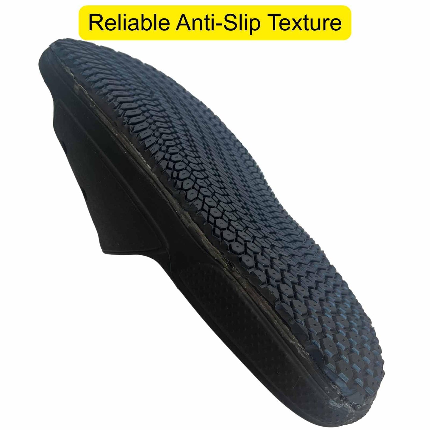 Shoe Sole Repair Rubber Anti-Slip Soles, Boot Sole Replacement 4mm Thick, Cut to Size (1 Pair)