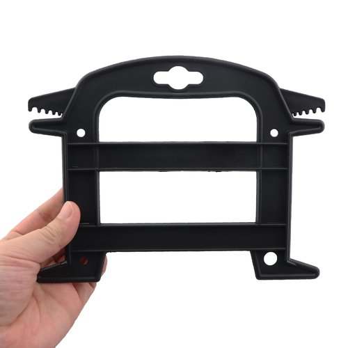 KKUANG 3PCS 6 Inch Black Plastic Storage Cord Wrap Stand Double Tooth Outdoor Bobbin Winder for Organising Wire