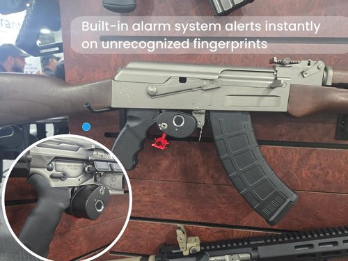 Vone Smart Gun Lock Guard II ??Biometric Fingerprint Trigger Lock with 0.1s Unlock, Auto Pop-Up, USB-C Rechargeable, Anti-Tamper Alarm ??Fits Pistols, Rifles & Shotguns