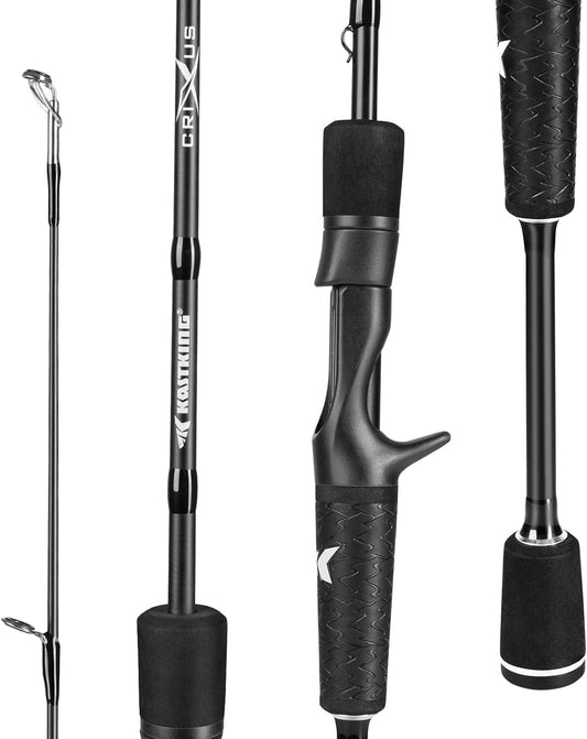 KastKing Crixus Fishing Rods,IM6 Graphite Spinning Rod & Casting Rod W/Zirconium Oxide Ring Stainless Steel Guides, SuperPolymer Handle