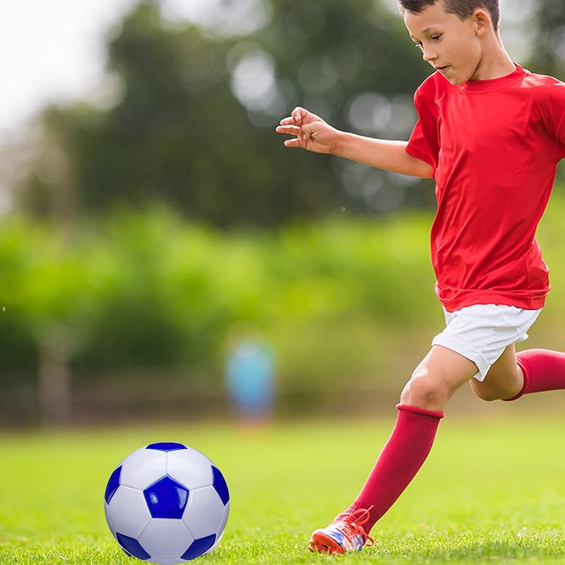 Soccer Ball Size 3 Classic PU Anti-Explosion, Indoor/Outdoor Training, Includes Pump