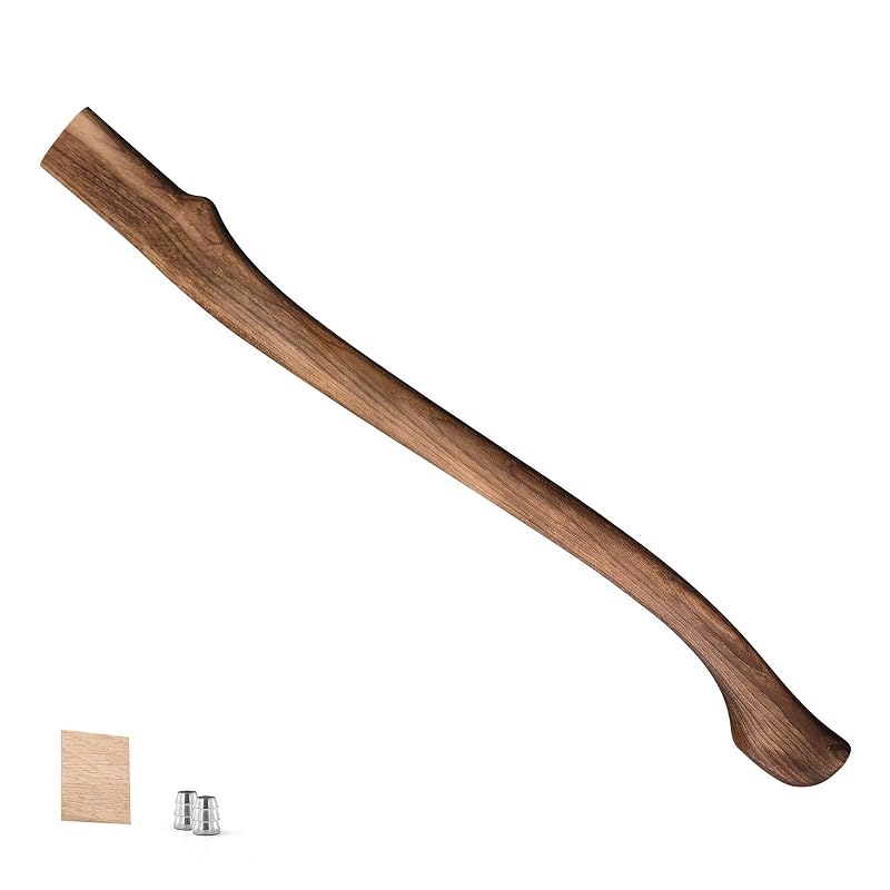 32.8-Inch Hickory Axe Handle Replacement Kit with Wedges - Includes 1 Wooden + 2 Steel Wedges (Variation of THIS listing: 32.8 Inch)