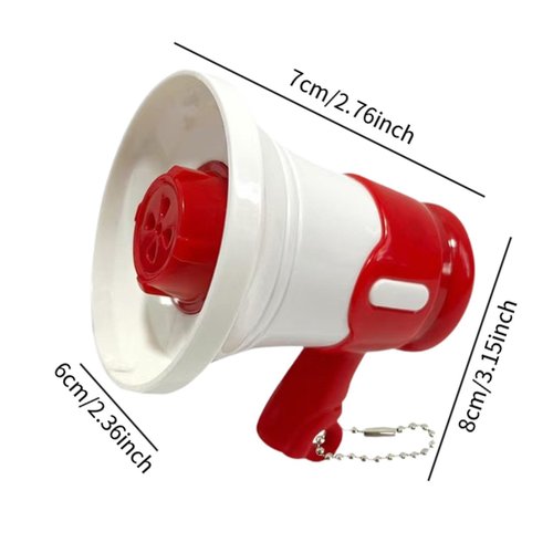 Hisxrcal Handheld Amplifier for Outdoor Activities, Portable Megaphone Speaker for Cheerleading, red