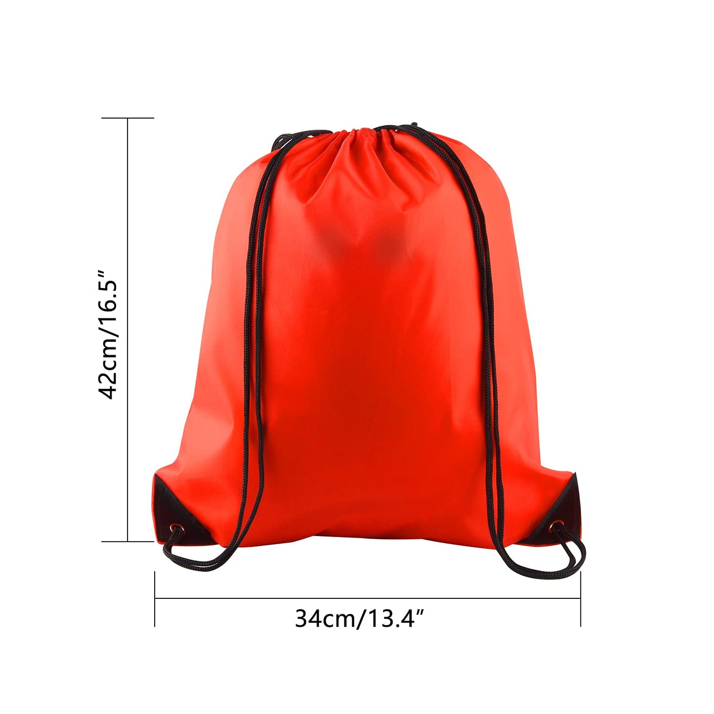 PLULON 25 Pcs Red Drawstring Backpack Bags Bulk String Backpack Cinch Sack Pull Sport Gym Backpack Bags for Yoga Traveling Outdoor Sports