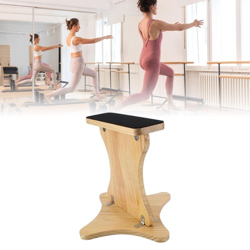Vaveren Cheerleading Balance Trainer, Wooden Cheer Flyer Stand Accessory, Versatile Athletic Balance Board, Improve Balance Flexibility Trainer for Sports Home Gym Flexibility Core Strength