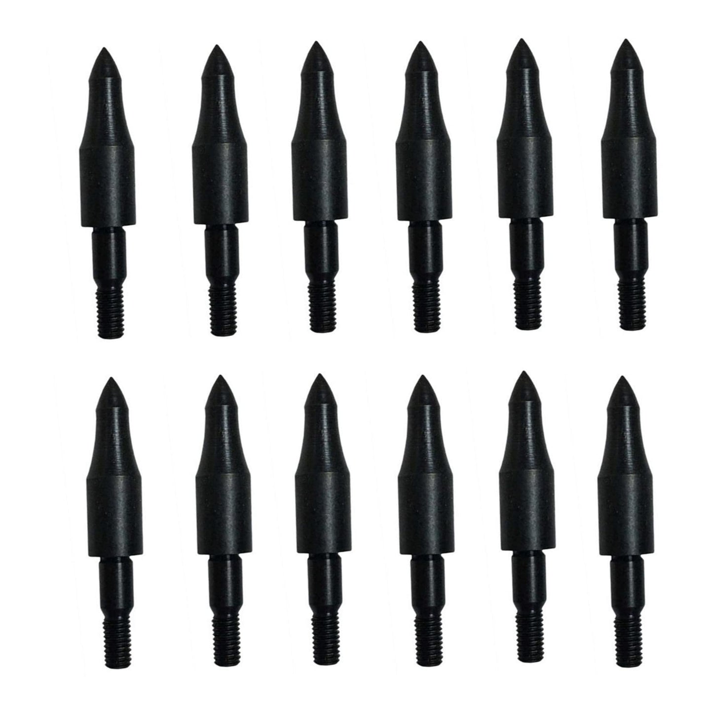 12pcs 100 Grain Field Points, 100gr Crossbow Arrow Tips for Bow and Arrow Target Practice, Screw-in Bullet Points for 5/16 Inch Arrows, Hunting Archery Target & Accessories