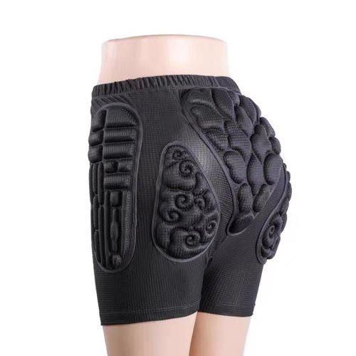 EVA Reinforced Fall Protection Padded Shorts for Seniors with Fall Risks Osteoporosis Rehabilitation – Shock-Absorbing Hip Guards with Open Seam Design, Reusable Elderly Safety Gear (XL)
