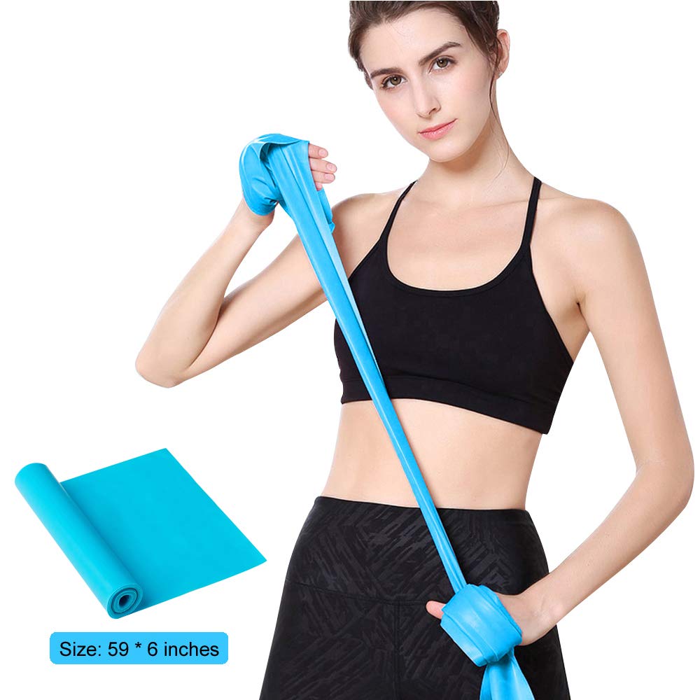 GOAITOU Resistance Bands, Elastic Exercise Bands for Home Workout, Physical Therapy, Recovery, Yoga, Pilates, Strength Training, Lightweight Fitness Band for Seniors, Adults, Pregnant Women
