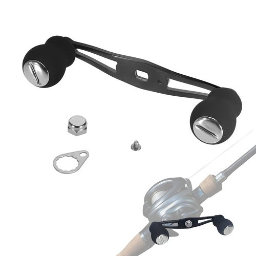 Replacement Baitcaster Reel Fishing Handle Compatible with Gomexus,Ultra-Light Aluminum Power Handle for Baitcasterwith EVA Foam Grip
