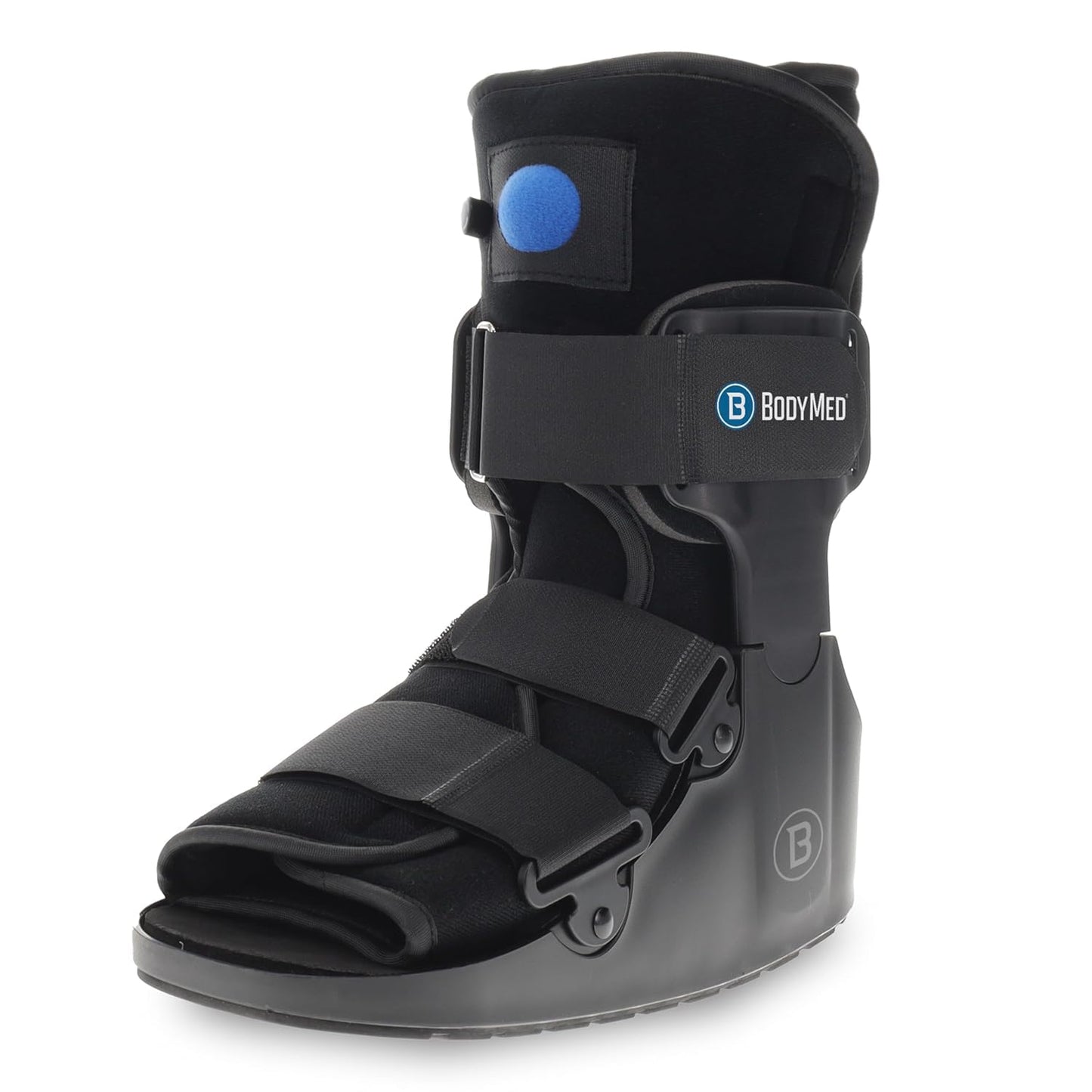 BodyMed Air CAM Walking Fracture Boot, Medium, 12.3" Tall - Adjustable and Shock-Absorbing Support for Foot and Ankle Recovery - Fits Left & Right Foot