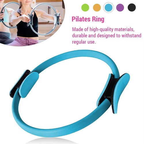 Daxotu Better Me Pilates Essentials Kit for Women, Pilates Bar Kit with Resistance Bands, Starter Equipment Set for Home Workouts, Kit De Pilates En Casa Ring and Ball Yoga Bands for Stretching(Blue)