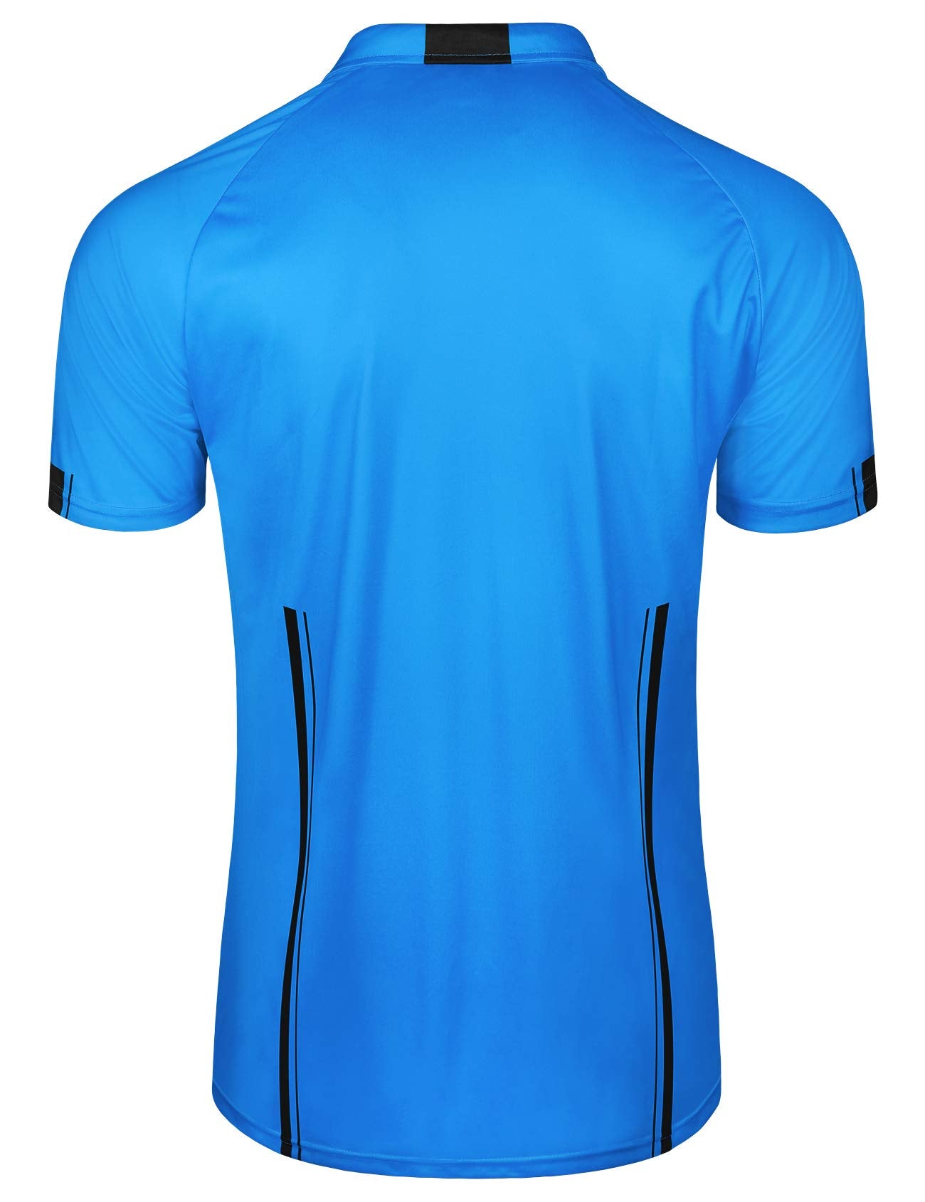 FitsT4 Sports Pro Soccer Referee Jersey Short Sleeve Ref Shirts Blue Large