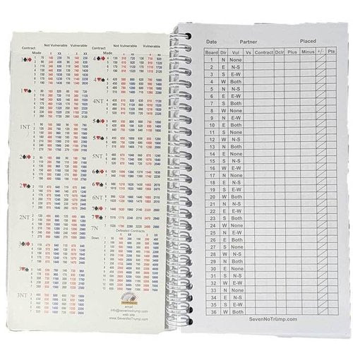 BridgeMate 2 Game Score Book with Card Cover - A Premium Logbook for Recording Duplicate Game Results- Includes 50 Double-Sided Sheets for Easy Tracking- The Ideal Duplicate Bridge Logbook for Players