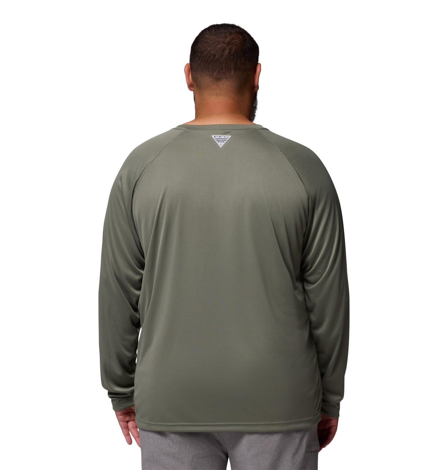 Columbia Men's PFG Terminal Tackle Long Sleeve Fishing Shirt, Cypress/Dark Stone Logo, 3X