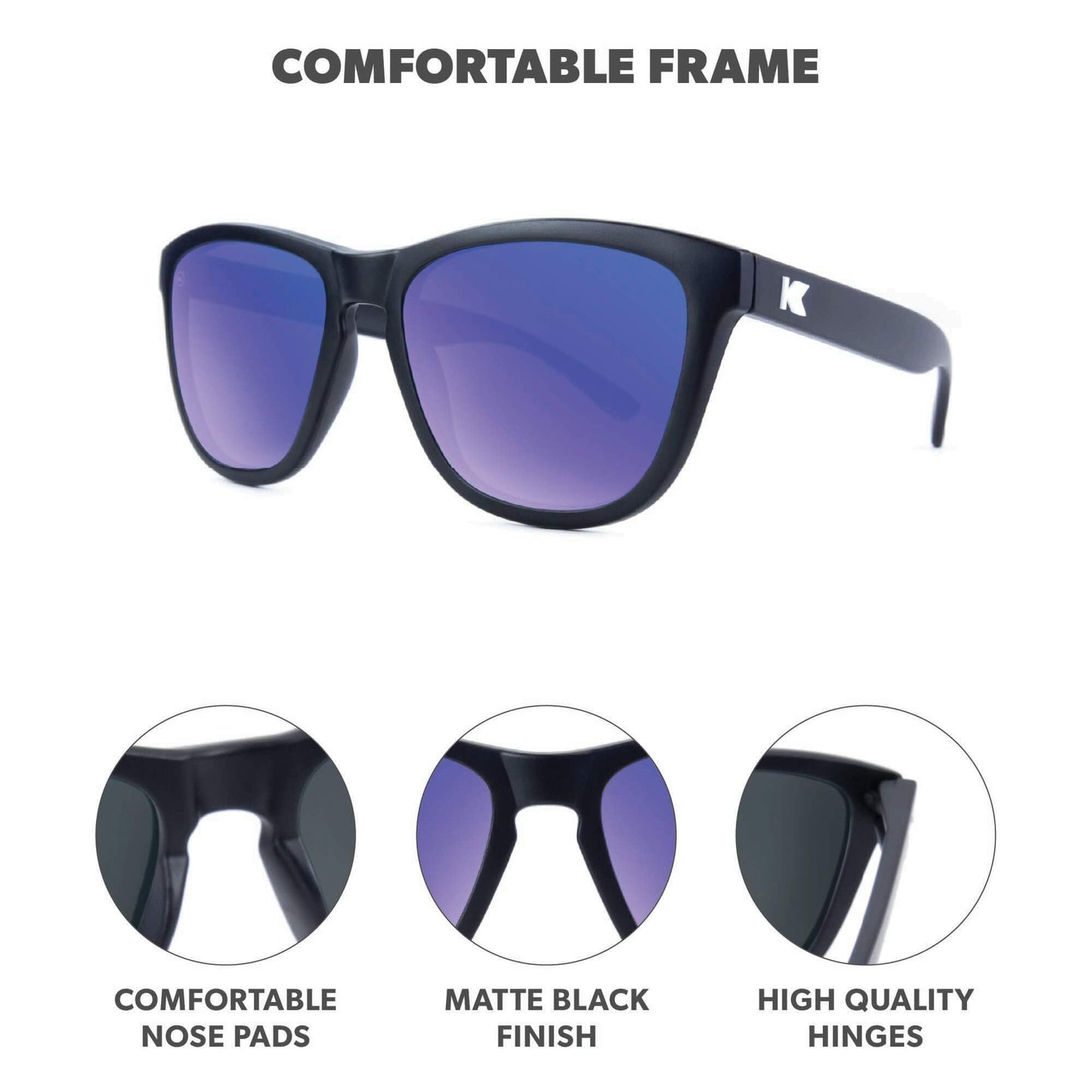 Knockaround Premiums Polarized Sunglasses for Men & Women - UV400 Protection