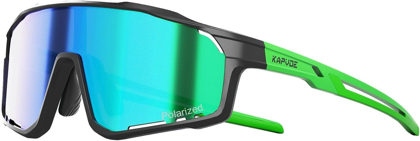 KAPVOE Kids Baseball Glasses Youth Polarized Sports Sunglasses Softball Cycling Running Shades Boys Girls Age 3-14 - K9033