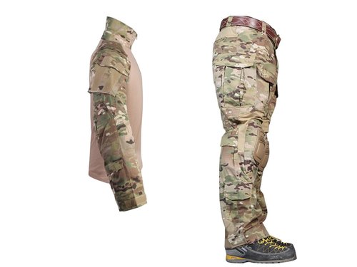 Paintball Equipment Tacticam bdu Emerson Combat G3 Uniform with Knee Pad Multicam MC (M)