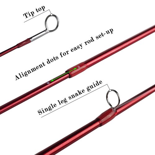 Aventik 4'0'' Practice Fly Rod for Beginners Casting 3 Pieces Game Fly Fishing Rod