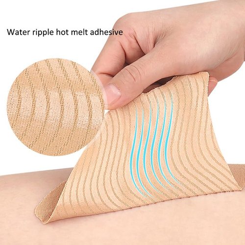 Thigh Inner Anti Chafing Stickers, 20 Pcs Disposable Self Adhesive Thighs Tape Patch Elastic Breathable Thigh Lift Skin Tape, Leg Rubbing Pad Ultra-Thin Thighs Anti Friction Pads for Body Leg Calf