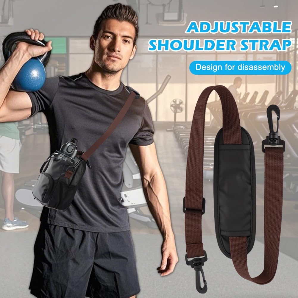 Kakalote Magnetic Gym Bag for Men and Women, with Phone Pockets & Shoulder Strap Water Bottle Holder Small Gym Bag for Sports and Travel(Black)