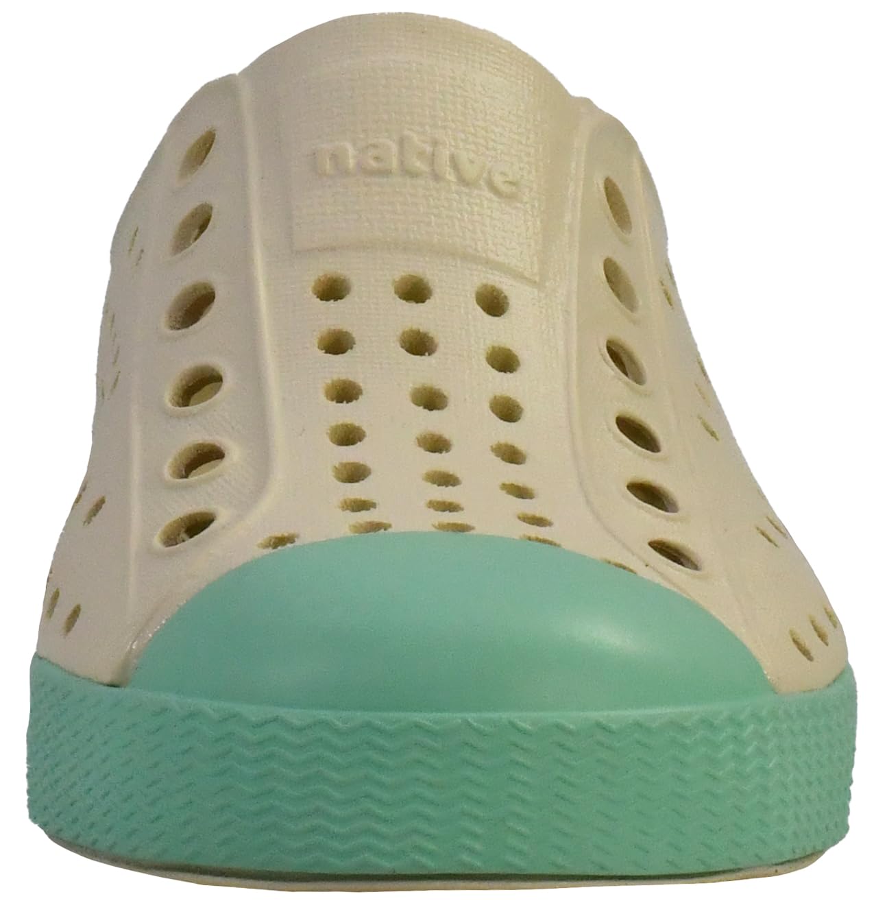 Native Shoes Unisex-Kids Jefferson Sneakers, Bone White/Fresco Green, 4 Toddler