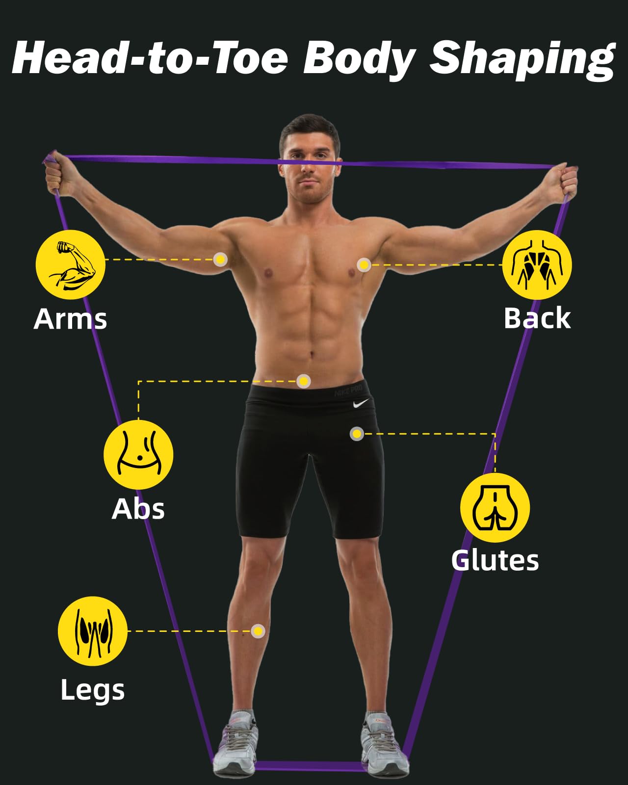 Zacro Resistance Bands with Door Anchor, 6 Levels Heavy Duty Pull Up Exercise Bands Set for Working Out, Muscle Training, Physical Therapy, Men&Women
