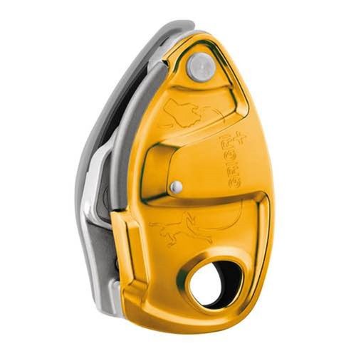 Petzl GRIGRI + Belay Device with Cam-Assisted Blocking and Anti-Panic Handle, Suitable for Learners and Intensive Use - Orange