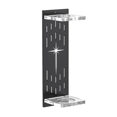 Light Saber Wall Mount Holder, Acrylic Saber Sword Stand Display, Vertical Wall Mounted Light Saber Display Rack Compatible with Most Hilts, Black Base