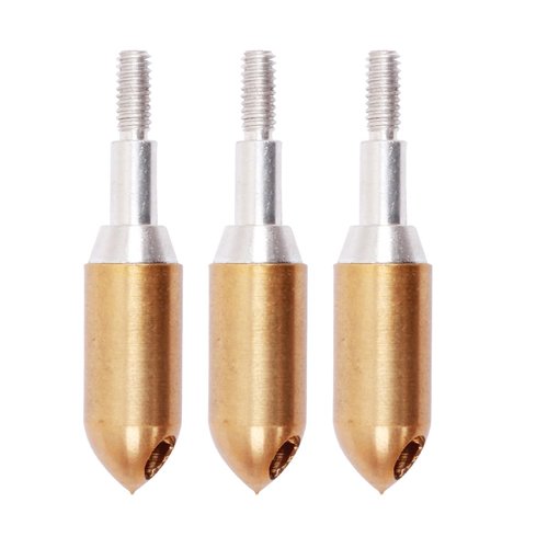 GKOXUQ 3Pcs Tip Practice Tip Tip Brasses Screw in Broadheads for Compound Bows
