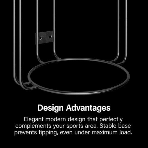 Wall-Mounted Sports Ball Holder Rack Durable Vertical Organizer for Basketballs, Soccer Balls, Volleyballs Heavy-Duty Metal Storage for Garage, Gym, Kids’ Room Space-Saving | Organizador de Balones