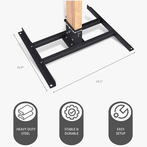 ATFLBOX 1/2 inch Thick AR500 Steel Target Stand System, 7" x 12" Torso Shooting Targets with 2x4 Targets Stand Kit and Target Painting Stencil