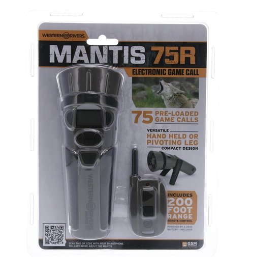 Western Rivers Walker's Mantis 75 Compact Easy-to-Use Handheld Electronic Game Call with Remote - Predator Hunting Accessory